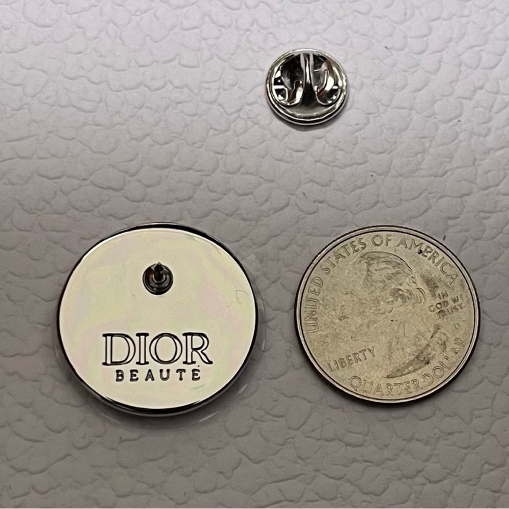Dior Pins Set of 4 Metal Pins. NEW - Picture 6 of 9